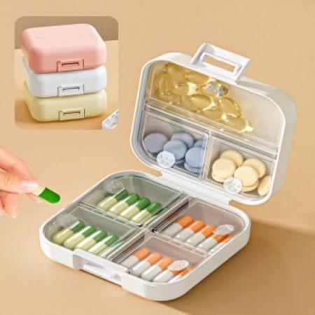 휴대용 알약케이스 파스텔 사각 영양제 비타민 #2