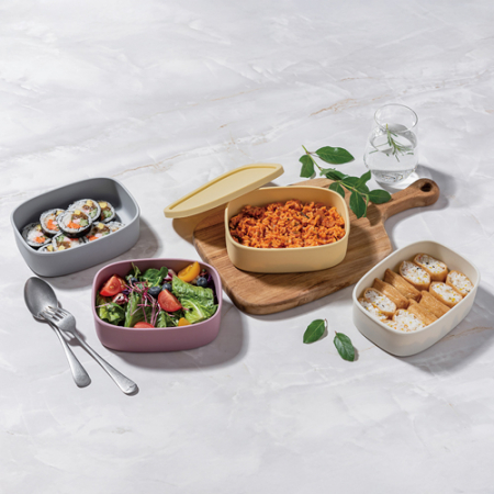 실리콘 도시락통 1칸 2칸 3칸 // 국산 #5