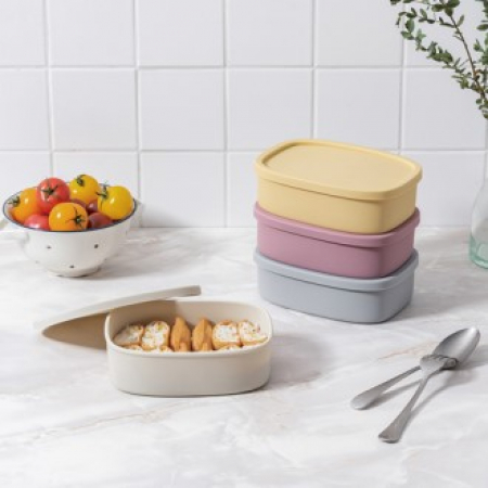 실리콘 도시락통 1칸 2칸 3칸 // 국산 #2