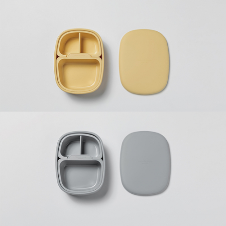 국산 분리형 플래티넘 실리콘 도시락통 #6