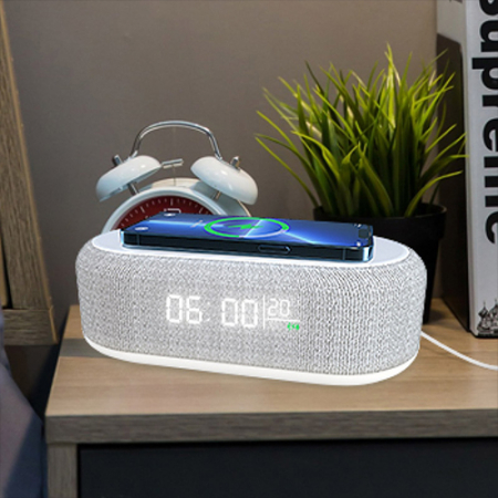 루티네 4in1 고속 무선충전 무드등 탁상시계 #3