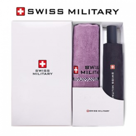 스위스밀리터리 친환경 3단 완전자동 세이프티 우산 + 160g면사타올 세트 #2