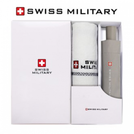 스위스밀리터리 친환경 3단수동 우산 + 160g면사타올 세트 #2