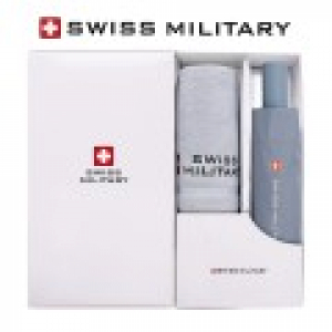 스위스밀리터리 친환경 3단 완전자동 세이프티 우산+140g면사타올 세트