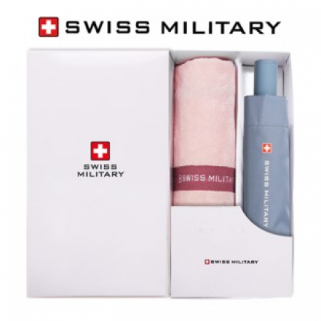 스위스밀리터리 친환경 3단수동 우산 + 120g면사타올 세트 #2