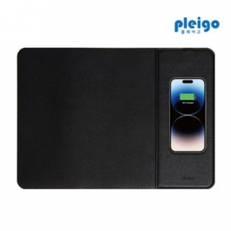 플레이고 MP100 15W 레더 고속 무선 충전 마우스패드 #2