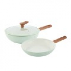 AGK노르딕 에센셜 후라이팬 28cm 2종 커플세트 + 내열유리뚜껑