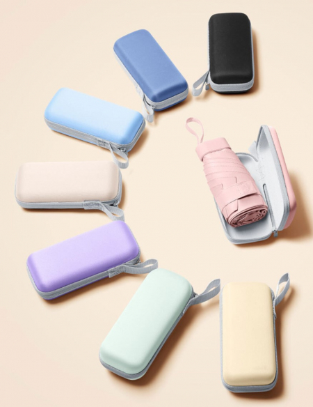 미니캡슐우산 파스텔미니우산 암막양우산 우산종이케이스 주머니우산 #4