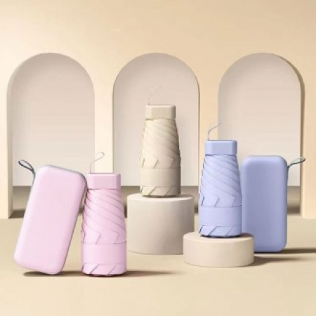 미니캡슐우산 파스텔미니우산 암막양우산 우산종이케이스 주머니우산 #2