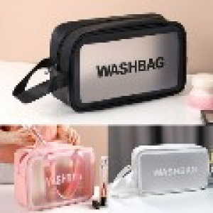 넉넉한 방수 세면 워시백 파우치 방수 화장품케이스 여행용목욕가방 수영장 다용도파우치 여행(소 중 대)