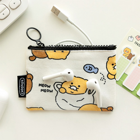 캐릭터 오디너리 패턴 플랫 파우치S #2