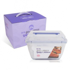 베르겐 핸디형  내열유리 밀폐용기4000ml