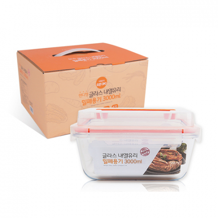 베르겐 핸디형  내열유리 밀폐용기3000ml #2