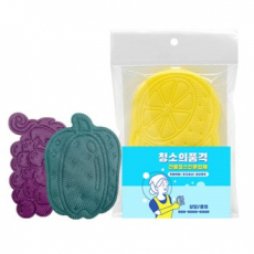 오염이 잘 닦이는 다용도 수세미 5매