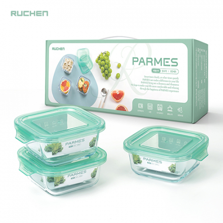 루첸 파르메스 내열유리정사각3종_320mLX3 #2