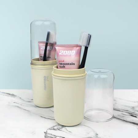 2080 핑크솔트치약 미세모칫솔 양치컵 세트 #2