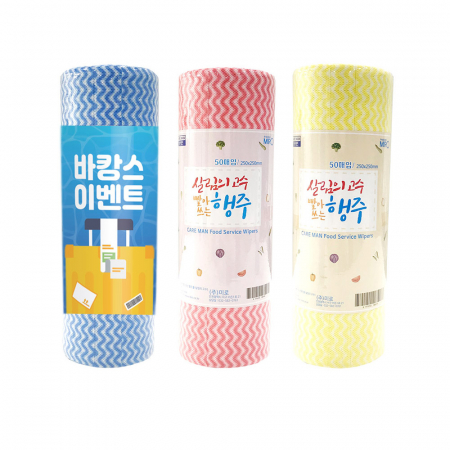 편히 뜯어쓰는 주방 위생 롤행주 50매 #2