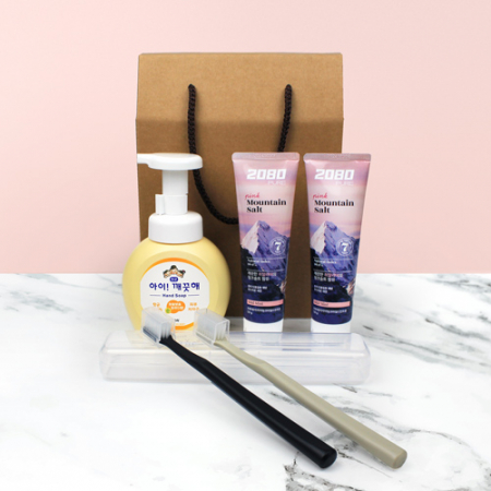 아이깨끗해 핑크솔트치약 나드칫솔 6종세트 #2