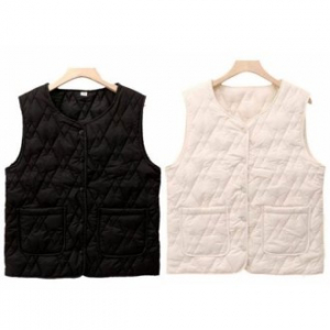 따뜻한 경량조끼 패딩조끼 양모조끼 여성 베스트