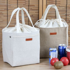 C078 복조리 사각 보냉백 보온 도시락가방 토드백 보냉가방 피크닉 쿨러백 인쇄 답례품 행사선물