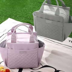 C077 모던 사각 쿨러백 보냉백 보온 도시락가방 토드백 보냉가방 인쇄 답례품 행사선물