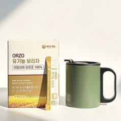 센트포유 오르조 유기농 보리차 + 포켓스텐컵 200ml 세트 IMA3