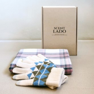 센트라도 국산 항공담요 + 스마트터치 여성용 니트 방한장갑 세트