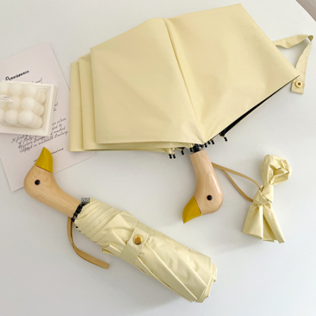 로페리아 3단수동 큐티오리 원목손잡이 우양산(0189944) #2