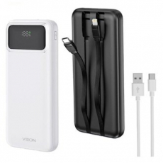 베온 케이블 일체형 PD20W 고속 충전 LCD보조배터리10000mAh
