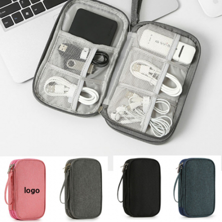 멀티 케이블 파우치 여행용usb 보조 배터리 보관함 20*12*3 #3