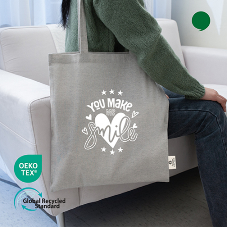 오코텍스 리사이클 그레이 컬러라이트 에코백 38cmX42cm #2