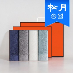 [송월타월] 항균99 퓨어 165g 30수 타올 4매 선물세트(쇼핑백) 세면타올 기념수건 답례품