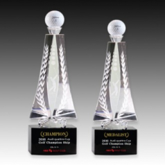 메탈 크리스탈 골프 트로피 S8A129-12