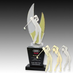 메탈 크리스탈 골프 트로피 S8A128-5