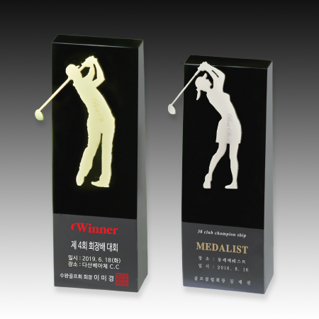 메탈 크리스탈 골프 트로피 S8A126-1234 #2