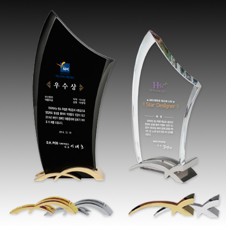 메탈 크리스탈 골프 트로피 S8A123-1234 S8A124-1234 #2