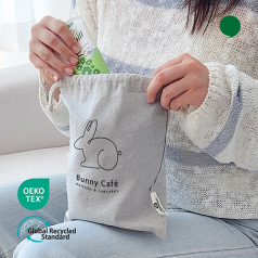 오코텍스 리사이클 그레이 미르셔링 파우치 (21*25cm/밑면없음)