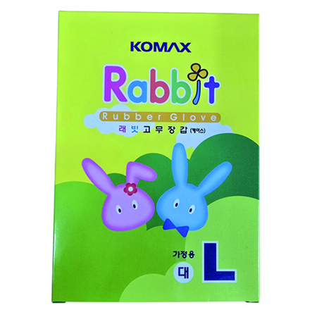 고무장갑 코멕스고무장갑 주방고무장갑 종이케이스 스티커부착가 #3