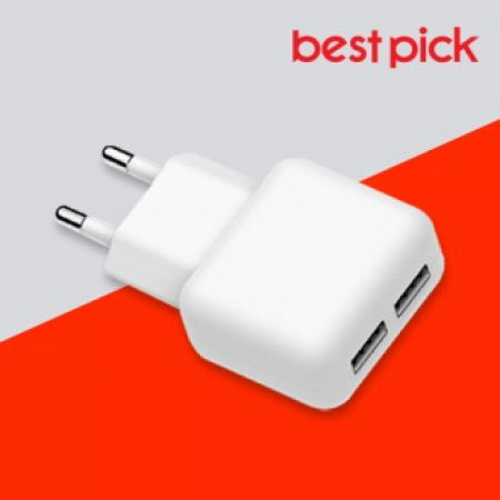 베스트픽 가정용 2.1A 2포트 헤드 USB-A #2