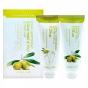 LEBELAGE  데일리 모이스처라이징 올리브 핸드크림  풋크림 2세트