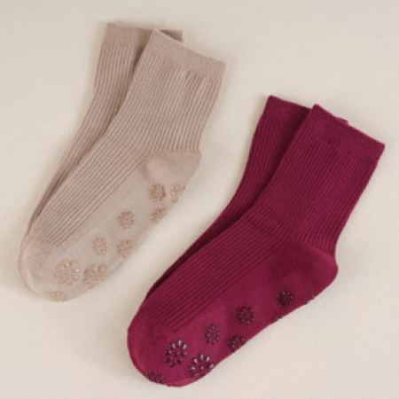 여성 미끄럼방지 골지 양말 K2504 #2