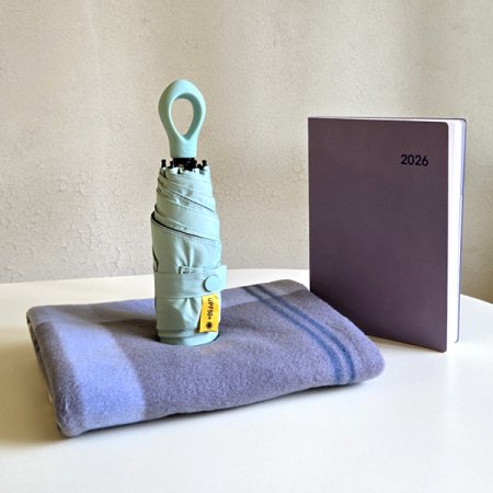 센트라도 패턴 담요+멀티고리 5단 양우산+에코스 다이어리 세트 #6