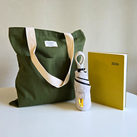 센트라도 에코백+멀티고리 5단 우양산+에코스 다이어리 세트 #6