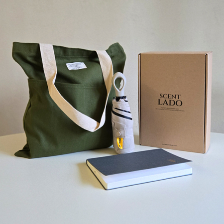 센트라도 에코백+멀티고리 5단 우양산+에코스 다이어리 세트 #3