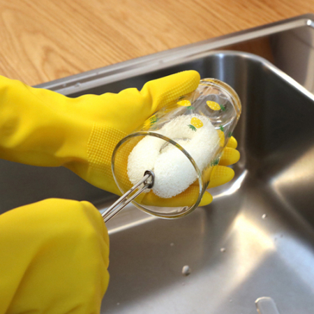 스텐 손잡이 세척솔 25cm 텀블러 물병 세척 브러시 #4