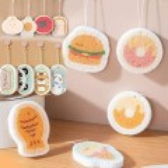 친환경 압축 수세미 다양한 모양 홍보용에도 좋아요