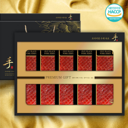 [25년추석][제주흑돼지]수제육포 2호 300g(지함60g 5p)(과세) #3