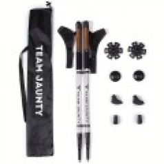 TH100 알루미늄 트레킹 폴, 나무 손잡이