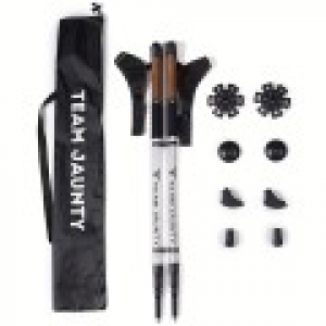 TH100 알루미늄 트레킹 폴, 나무 손잡이