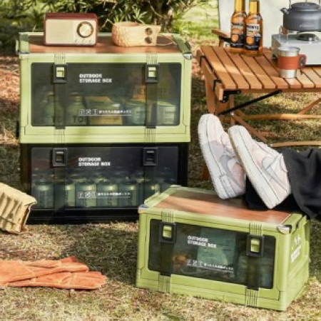 901 빈티지 스타일 다층 접이식 보관함 #2